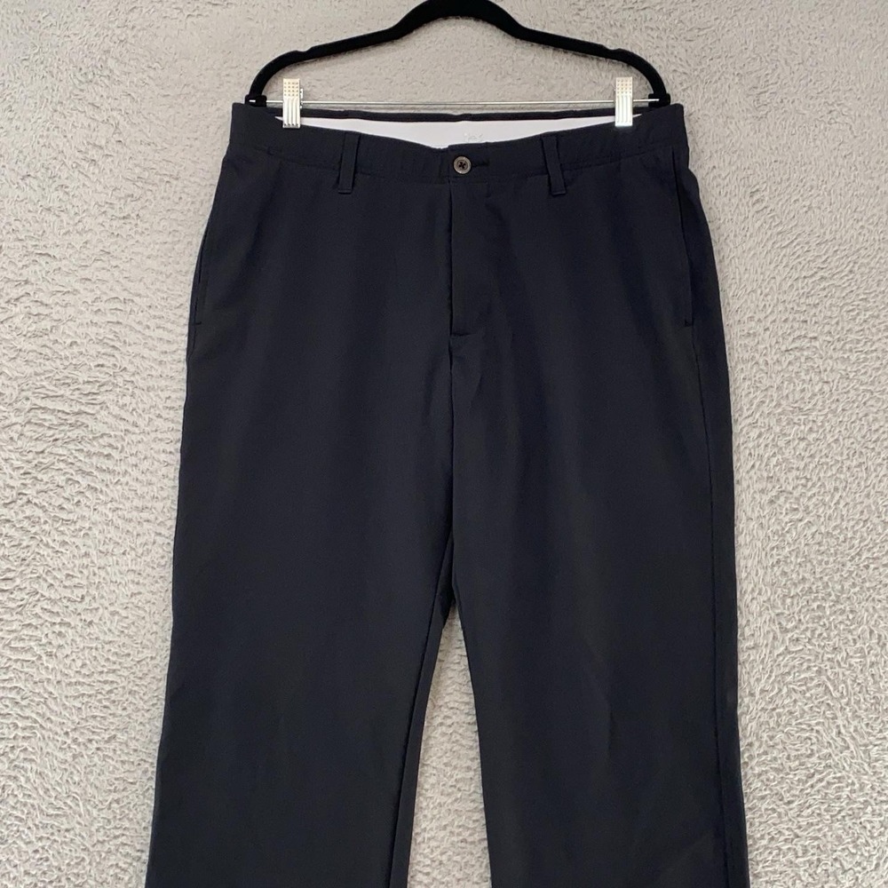 Under Armour Golf Pants Mens 36x32 Black Stretch Straight Leg Performance - Picture 2 of 16
